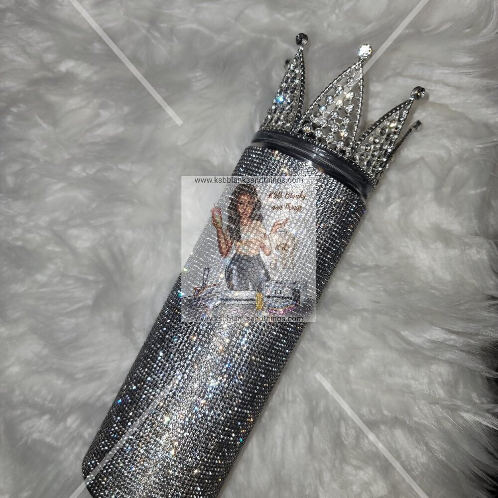 Bling Tumbler with Crown‎